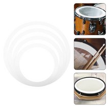 드럼 음소거 소음기 스네어 연습 링 키트 패드 댐퍼 Sordine 초보자 스트레이트 심벌즈 악기 제어, [02] White