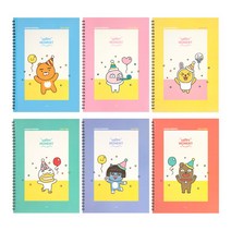 [문구조아] 카카오프렌즈 해피모먼트 신학기 스프링 노트 무지, 5개