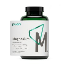 퓨오리 마그네슘 300mg 아연 비타민B6 120캡슐, 1개