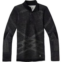 Smartwool SW016261960S 여성용 인트라니트 메리노 200 1/4 지퍼 블랙-화이트 S