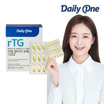 데일리원 전소민 리얼 알티지 오메가3 캐나다 직수입 IFOS 5등급 초임계 60캡슐, 1통