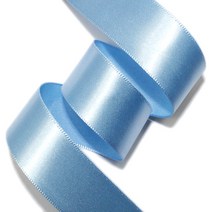 리본벨리 공단리본 넓이 25mm 40mm 50mm 길이 50y(45m), 하늘