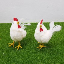 한소픈 보글이 닭 모형 1P 인테리어용품 데코소품 미니어처 농장장식 새모형 닭모형 봄소품