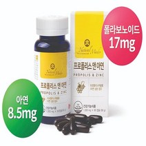 목에좋은영양제 프로폴리스앤아연 90캡슐x2병 6개월분 대용량 캐나다산프로폴리스 면연력높이는영양제 성장기영양제 군인영양제 환절기영양제