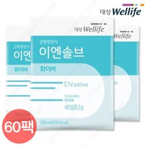 대상웰라이프 이엔솔브 화이바 200ml x 60팩 환자영양식 식사대용 경관식