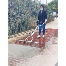 바닥물청소기 7홀 노즐 도로 공장 세차 고압 세척 건, 50cm5홀스크러버+50cm포신