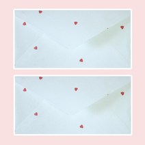나모몰 한지봉투(10매입) 한지편지지(15매입) 일반/편지지 봉투, 1개, 봉투_20.하트