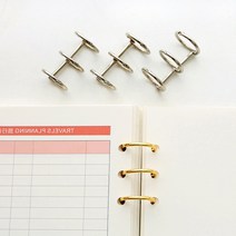 셀프제본 바인더링 클립보드 칼타공기 똑딱링 메뉴판 루즈리프, 골드