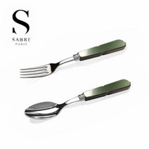 사은품 큐티폴 고아 블랙 디저트 포크 세트