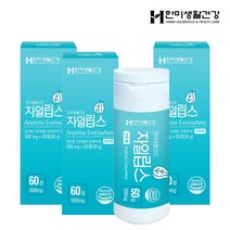 한미생활건강 자일립스 숙취해소제 먹는 구강청결제 500mg 60정, 자일립스 3개