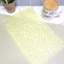 마들린 RPU 한지 항균도마 그린 리프-G01 위생 양면 캠핑 주방용품 주방도구 TPU, one칼라