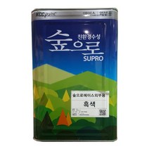 KCC 숲으로 에이스 외부용 흑색 18L 수성, 18000ml, 1개