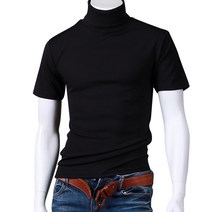 스댕클럽 남성용 베이직 반팔 목폴라 티셔츠 MJB3013