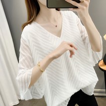 체형커버 여름 링클 블라우스
