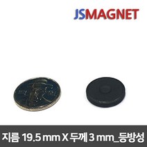 정신마그네트 페라이트 등방성 이방성 교재용 원형 사각 링 자석, 1개, a_등방원형_02_19.5x3(20개)