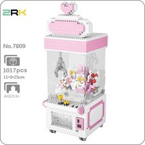 어린이 아기 실내 놀이터 놀이기구 미끄럼들 ZRK 7809 하트 인형뽑기 포수 인형 동물 미니 스타일 다이아몬드 블록 장난감 축의금 상자 없음