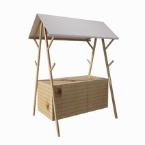 가판대 진열대 행사 매대 좌판대 플리마켓 백화점 이동식 야외 노점, 1, 빨간색과흰색120x60x200천장천+테이블천