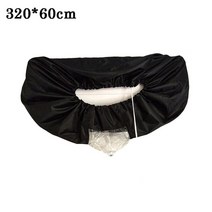 휴대용 분할 에어컨 청소 가방 가정용 S M L 커버 먼지 방지 도구, 08 B Black without tube