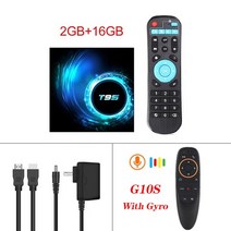 미디어박스 미디소프트 영상재생 미디어플레이어 최신 T95 스마트 Tv 박스 안드로이드 10.0 6k 2.4g 5g 와, 06 2G 16G G10S_02 Eu 플러그