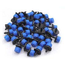 농기계50Pcs 농업 관개 마이크로 도저 급수 방지 막힘 조절 물 흐름 정원 관개를위한 도구, 02 Blue