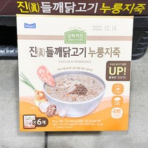 [매일유업]상하키친 진 들깨닭고기 누룽지죽 350g x 6개, 없음