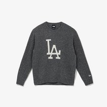 뉴에라 [뉴에라][공용]MLB 레인보우 도트 LA 다저스 스웨터 그레이 (13338657)