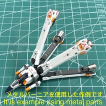 일본배송 RG HGUC 1/144기동 전사크로스 본· 간다 X1 X1개 X2 X3 X0용 메탈 바니 에셋(스틸+레드)[병