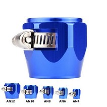자동차냉각 부품 용품 엔드 오일 연료 호스 클램프 AN4 파이프 육각 피니셔 방열판 튜브 알루미늄 커넥터, 05 AN 12 Blue