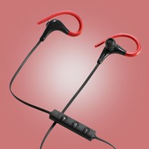 골전도 블루투스 이어폰 무선 가성비 인이어 고음량 넥밴드 스포츠용 무선 블루투스 호환 5.0 이어폰 방수 스포츠 실행 헤드셋 스포츠 이어 버드 소음 제거 헤드폰, 빨간색