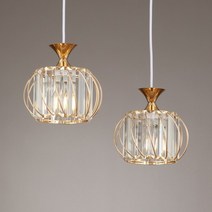 LED 데이지 2등 펜던트 골드 식탁등 포인트등 글라스 갓등 인테리어 조명