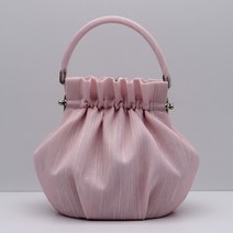 [모두 다온몰] 한복가방 한복소품 파스텔 사각 복주머니백(연분홍)