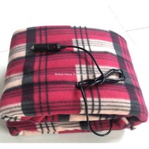 차량용 온열매트 차박전기매트 캠핑전기담요 USB전기장판, 레드 그리드 110*150CM, 상세페이지 참조