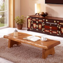 [마루엔개비] 정겨운 통원목 좌식테이블 좌탁, 100사이즈 - 정가 280.000원