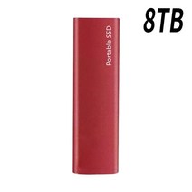 휴대용 SSD 고속 모바일 2TB 4TB 6TBSSD 500GB 1TB 외장 하드, Red 8TB
