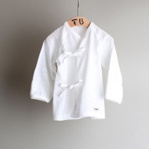 주)더케이 100% 오가닉코튼 여름용배냇저고리 (살랑살랑) 신생아 출산선물 유기농순면 아기옷 통벨라