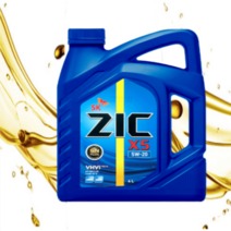 SK 지크 ZIC X5 SN PLUS 5W20 4L x1개 가솔린/LPG엔진오일