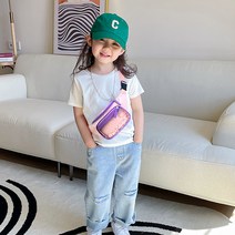 스퀘어 키즈 슬링백 초등 크로스백 핸드폰 유아 가방 여아 학생 힙색 아동 어린이 남아 주니어 메신저백 지갑