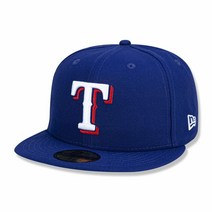뉴에라 59FIFTY 텍사스 레인저스 MLB 2017 컬렉션 온필드 게임 장착 캡 다크 블루 7.75