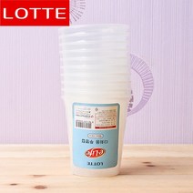 10p 롯데 플라스틱 투명컵 190ml 시식컵 시음컵, 상세 참조