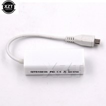 라우터 모뎀 네트워크카드 마이크로 USB 2.0 남성 RJ45 여성 5 핀 이더넷 LAN 네트워크 카드 어댑터 Windows 7810 안드로이드 태블릿 IC 이더넷 LAN, [01] WHITE, 01 기타