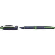 독일 Schneider 슈나이더 원 비즈니스 필기구 수성 볼펜 울트라 스무스 팁 0.6mm 필기도구 펜 문구 사무용품 고급 수성펜, 5x 녹색