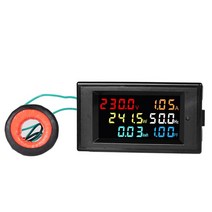 측정 측량도구 캘리퍼 노기스 AC 전원 LCD 디지털 전압 전류 전력 전류계 KWH 패널 미터 전기 에너지 소비, 01 6 in 1_01 AC 80V-300V