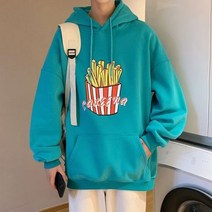 커플 후드티 스웨터 남성 특이한 연예인 모자티 보세 감튀 봄 핑크 독특한 유니크한 캐주얼 귀여운 코디