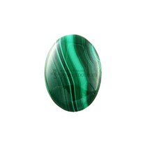 공작석 캐보션스톤 타원 14x10mm 뒤가 평평한 캐보션, 단품