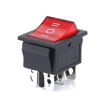 래칭 로커 스위치 전원 I/O 4 핀 6 조명 포함 16A 250VAC 20A 125VAC KCD4 5 개, [12] 3nd reset gear 6pin