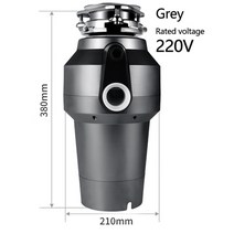 음식물 분쇄 처리기tabell 560w 쓰레기 처리 음식물 쓰레기 처리기 공기 스위치, 회색 - 220v, 우리를