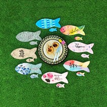 답례품 선물용 캘리 말씀아트 디자인 물고기 냄비받침, 3.항상기뻐하라 Fish, 선물박스