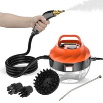 스팀청소기 가정용 고압 스팀 청소기 2800W 온도 주방 후드 자동차 청소산성 살균 110V/220V 청소기 주방 가전, 220V, type 2-black, 미국