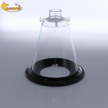 강아지 산소방 산소발생기 케이지 Canack 수의학 마취 마스크 산소 동물 얼굴 PP 링 스테인레스, 07 Size6 PP Ring