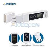 TDS EC 미터 TDS 3 온도 테스터 펜 3 In1 기능 전도도 수질 측정 도구 0, 하얀